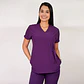 Delantal Antifluidos Mujer Azucena Morado 2 - Miniatura 1