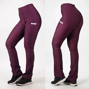 Pantalón Clínico Spandex Mujer Burdeo 1 — libreta de bolsillo para estudiantes de enfermería | Enfermera Rosada