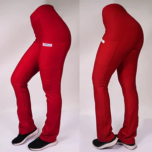 Pantalón Clínico Spandex Mujer Rojo 1 — libreta de bolsillo para estudiantes de enfermería | Enfermera Rosada