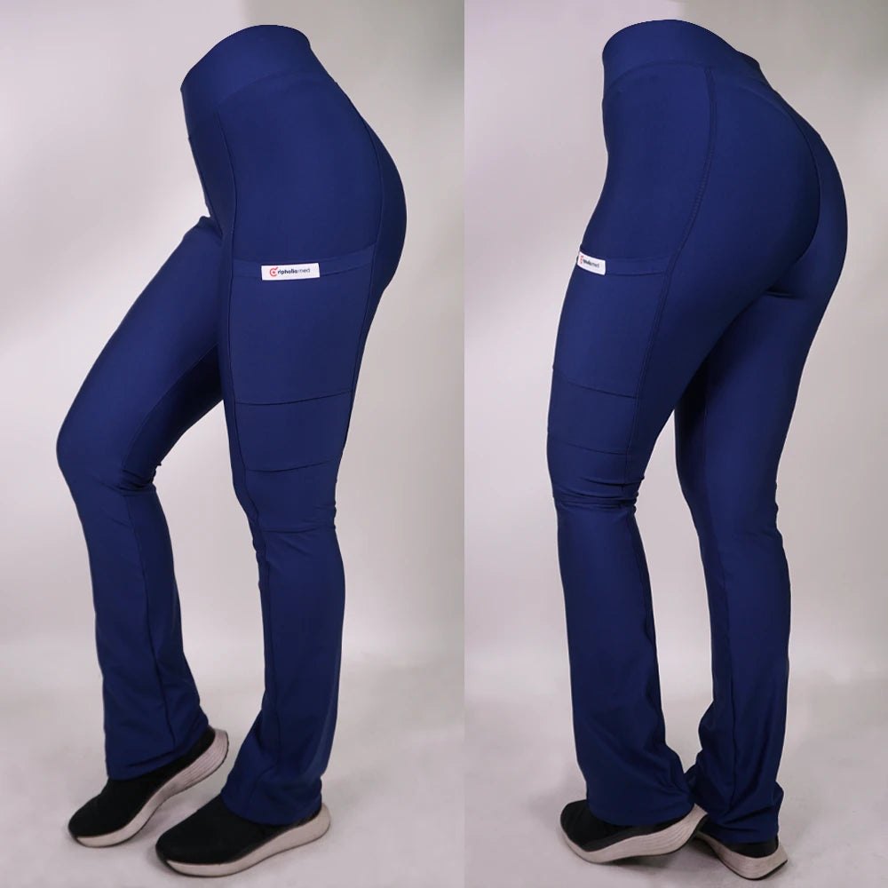 Pantalón Clínico Spandex Mujer Azul Marino 1 — libreta de bolsillo para estudiantes de enfermería | Enfermera Rosada (1)