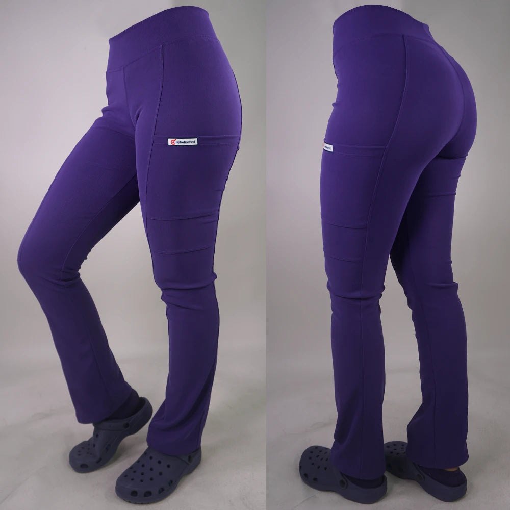 Pantalón Clínico Spandex Mujer Morado 2 — libreta de bolsillo para estudiantes de enfermería | Enfermera Rosada (1)
