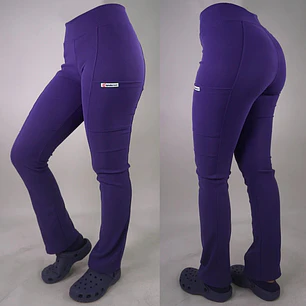Pantalón Clínico Spandex Mujer Morado 2 — libreta de bolsillo para estudiantes de enfermería | Enfermera Rosada