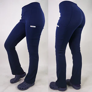 Pantalón Clínico Spandex Mujer Azul Marino 2 — libreta de bolsillo para estudiantes de enfermería | Enfermera Rosada
