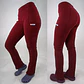 Pantalón Clínico Spandex Mujer Burdeo 3 - Miniatura 1