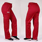 Pantalón Recto de Algodón Unisex Rojo - Miniatura 1