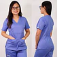 Delantal de Algodón Mujer Celeste - Miniatura 1