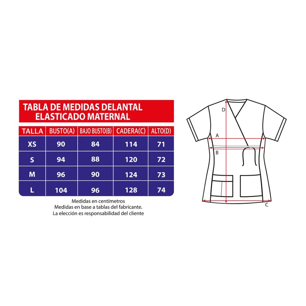 Delantal Elasticado Maternal Negro — libreta de bolsillo para estudiantes de enfermería | Enfermera Rosada (2)