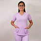 Delantal Elasticado Mujer Lila Pastel - Miniatura 1