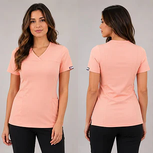 Delantal Elasticado Mujer Rosa Pastel — libreta de bolsillo para estudiantes de enfermería | Enfermera Rosada