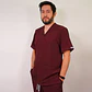 Delantal Antifluidos Hombre Burdeo 2 - Miniatura 1