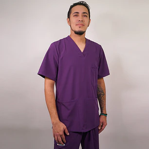 Delantal Antifluidos Hombre Morado — libreta de bolsillo para estudiantes de enfermería | Enfermera Rosada