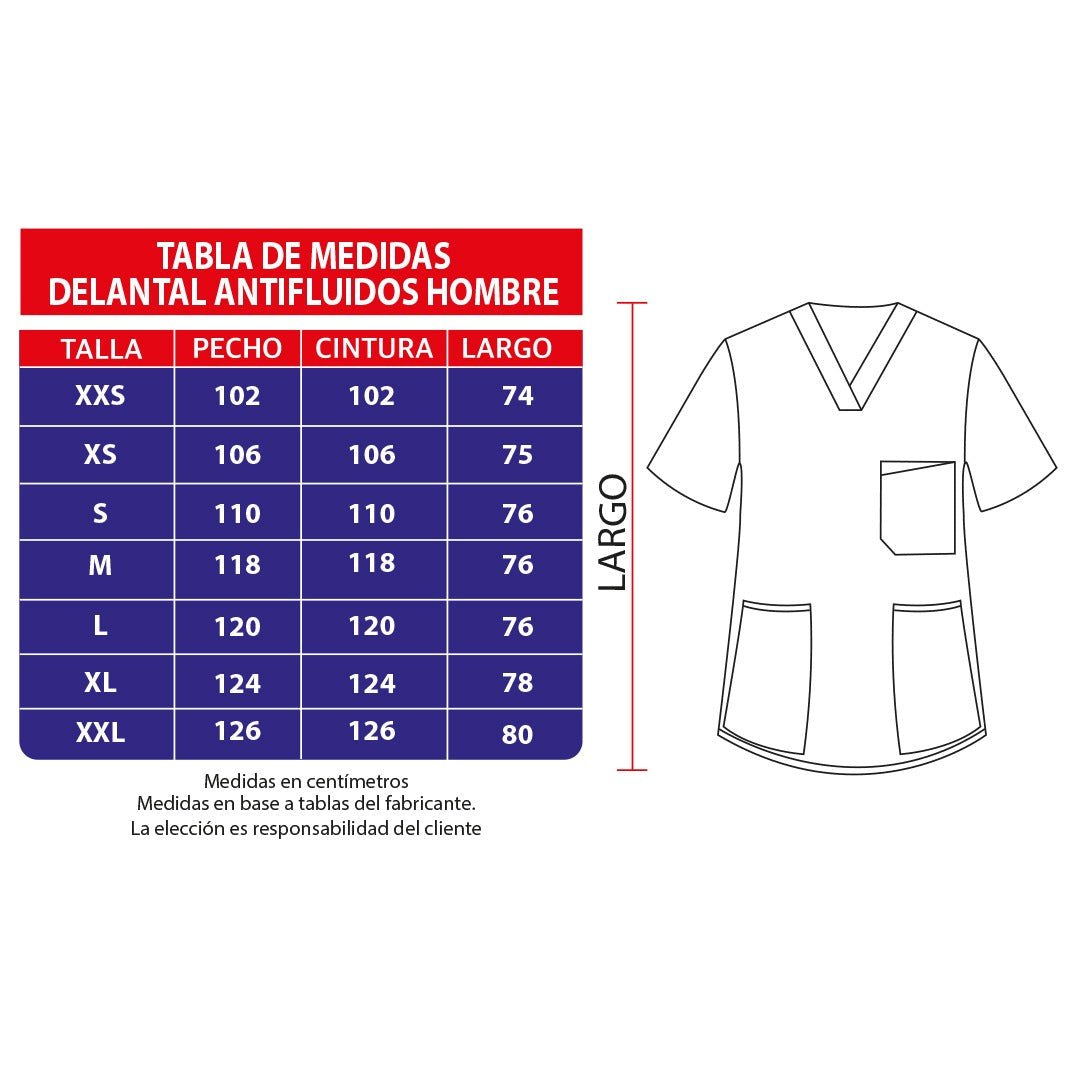 Delantal Antifluidos Hombre Verde Botella — libreta de bolsillo para estudiantes de enfermería | Enfermera Rosada (2)