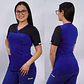 Delantal Elasticado Mujer con Aplicación Azul Rey - Miniatura 1