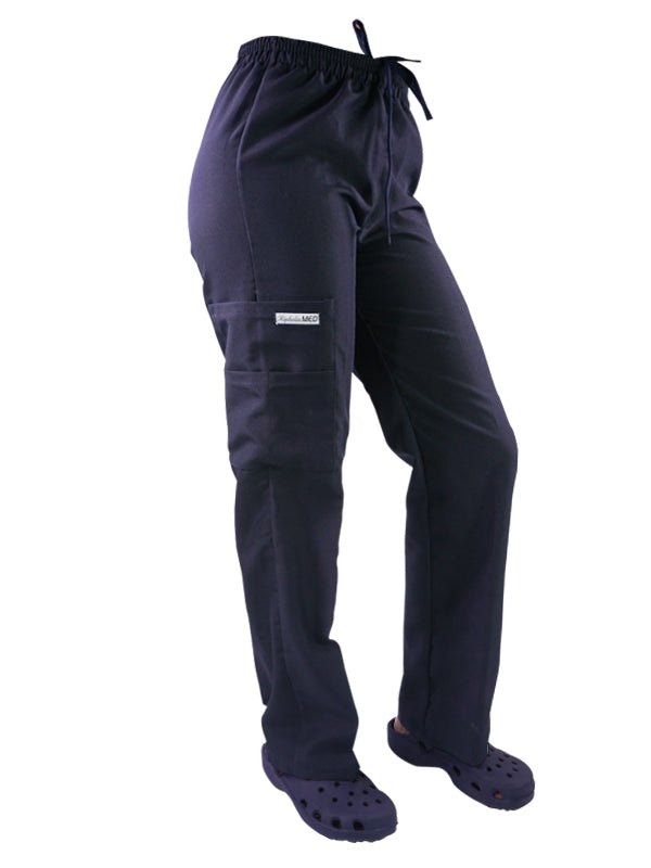 Pantalón Clínico de Popelina Unisex Azul Marino — libreta de bolsillo para estudiantes de enfermería | Enfermera Rosada (1)