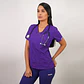 Delantal de Popelina Mujer Morado - Miniatura 1