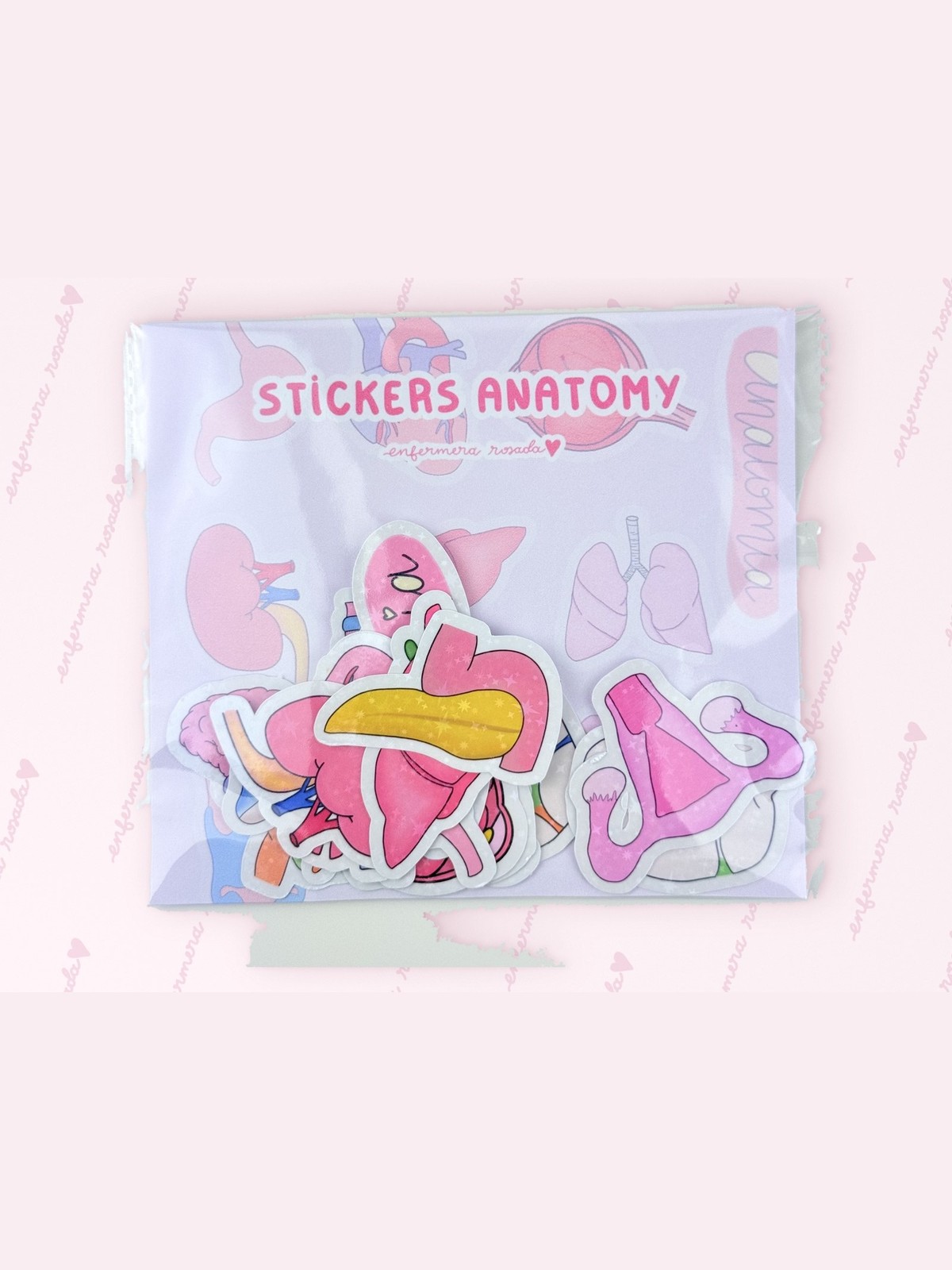Stickers Anatomy — libreta de bolsillo para estudiantes de enfermería | Enfermera Rosada (1)