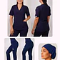 Conjunto Clínico Antifluido Mujer 3 Piezas Clásico Azul Marino - Miniatura 1