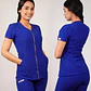 Conjunto Clínico Antifluido Mujer 3 Piezas Lirio Azul Rey - Miniatura 2