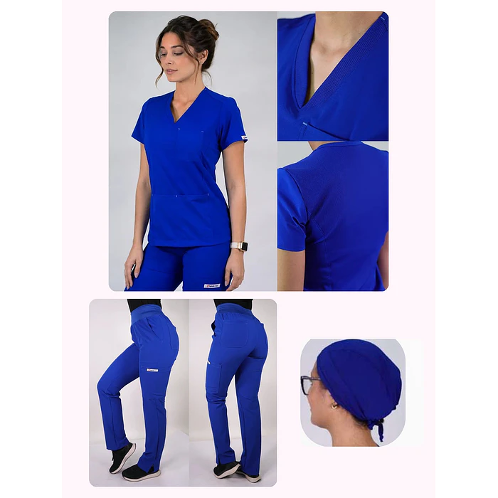 Conjunto Clínico Antifluido Mujer 3 Piezas Violeta