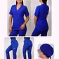 Conjunto Clínico Antifluido Mujer 3 Piezas Clásico Azul Rey - Miniatura 1