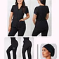Conjunto Clínico Antifluido Mujer 3 Piezas Azalea Negro - Miniatura 1