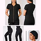Conjunto Clínico Antifluido Mujer 3 Piezas Lirio Negro - Miniatura 1