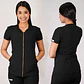 Conjunto Clínico Antifluido Mujer 3 Piezas Lirio Negro - Miniatura 2