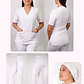 Conjunto Clínico Antifluido Mujer 3 Piezas Clásico Blanco - Miniatura 1