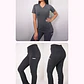 Dúo Clínico Delantal Elasticado + Pantalón Spandex Gris - Miniatura 1