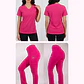 Dúo Clínico Delantal Elasticado + Pantalón Spandex Fucsia - Miniatura 1