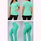 Dúo Clínico Delantal Elasticado + Pantalón Flexxy Verde Pastel - Miniatura 1