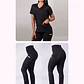 Dúo Clínico Delantal Elasticado + Pantalón Flexxy Negro - Miniatura 1