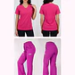 Dúo Clínico Delantal Elasticado + Pantalón Roma Fucsia - Miniatura 1