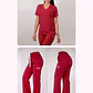Dúo Clínico Delantal Elasticado + Pantalón Roma Rojo - Miniatura 1