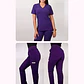 Dúo Clínico Delantal Elasticado + Pantalón PM Morado - Miniatura 1