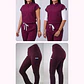 Dúo Clínico Delantal Amapola + Pantalón Spandex Burdeo - Miniatura 1