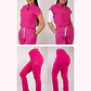 Dúo Clínico Delantal Amapola + Pantalón Spandex Fucsia - Miniatura 1