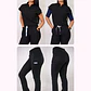 Dúo Clínico Delantal Amapola + Pantalón Spandex Negro - Miniatura 1
