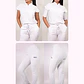 Dúo Clínico Delantal Amapola + Pantalón Spandex Blanco - Miniatura 1