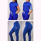 Dúo Clínico Delantal Amapola + Pantalón Spandex Azul Rey - Miniatura 1