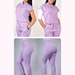 Dúo Clínico Delantal Amapola + Pantalón Flexxy Lila Pastel - Miniatura 1