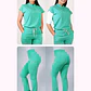 Dúo Clínico Delantal Amapola + Pantalón Flexxy Verde Pastel - Miniatura 1