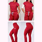 Dúo Clínico Delantal Amapola + Pantalón Flexxy Rojo - Miniatura 1