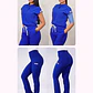 Dúo Clínico Delantal Amapola + Pantalón Flexxy Azul Rey - Miniatura 1