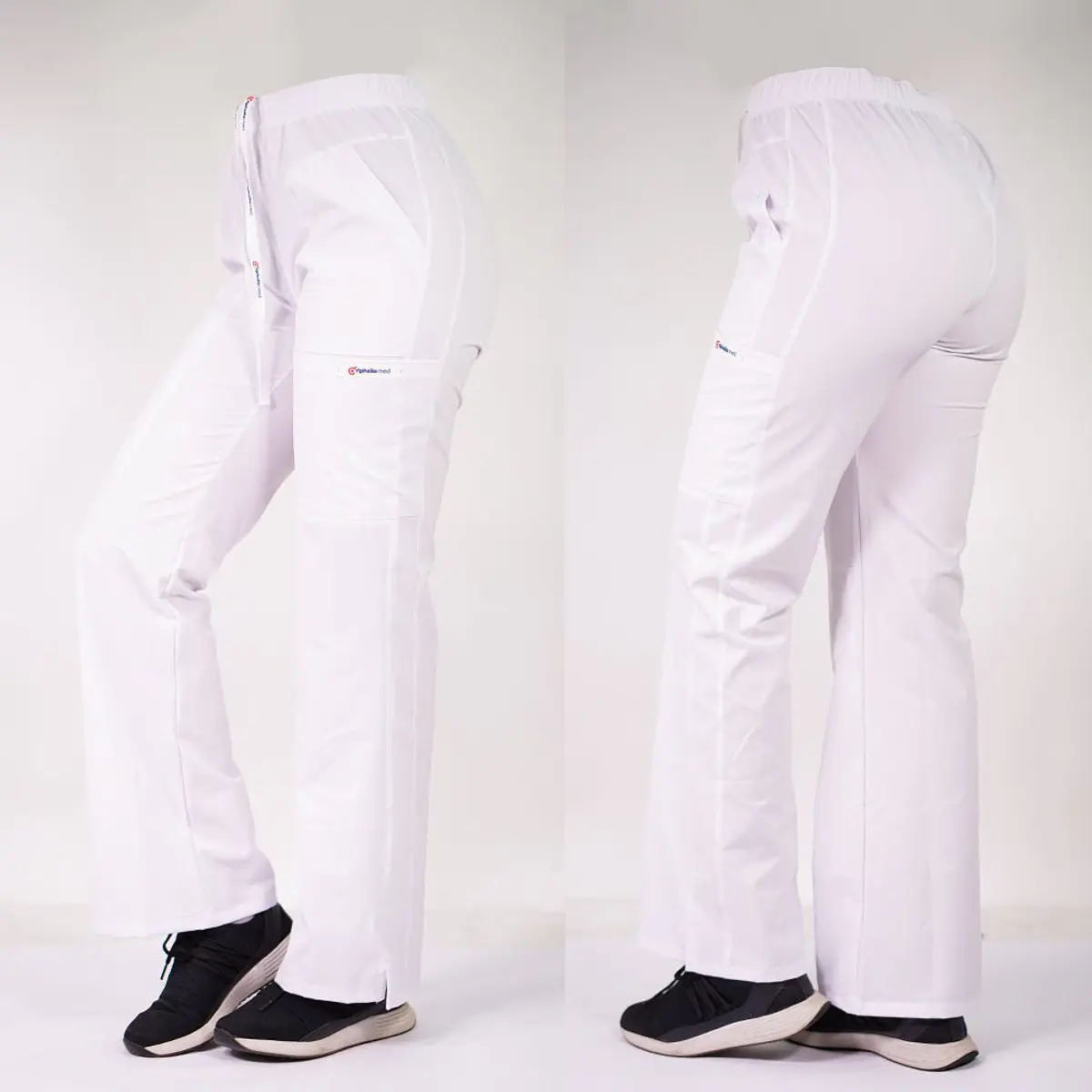 Dúo Clínico Delantal Amapola + Pantalón Roma Blanco — libreta de bolsillo para estudiantes de enfermería | Enfermera Rosada (3)