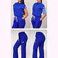 Dúo Clínico Delantal Amapola + Pantalón Roma Azul Rey - Miniatura 1