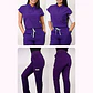 Dúo Clínico Delantal Amapola + Pantalón PM Morado - Miniatura 1