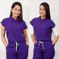 Dúo Clínico Delantal Amapola + Pantalón PM Morado - Miniatura 2