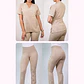 Dúo Clínico Delantal Cuello V + Pantalón Flexxy Beige - Miniatura 1