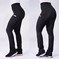 Dúo Clínico Delantal Cuello V + Pantalón Flexxy Negro - Miniatura 3